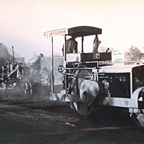 Tell Bau alte Baumaschine